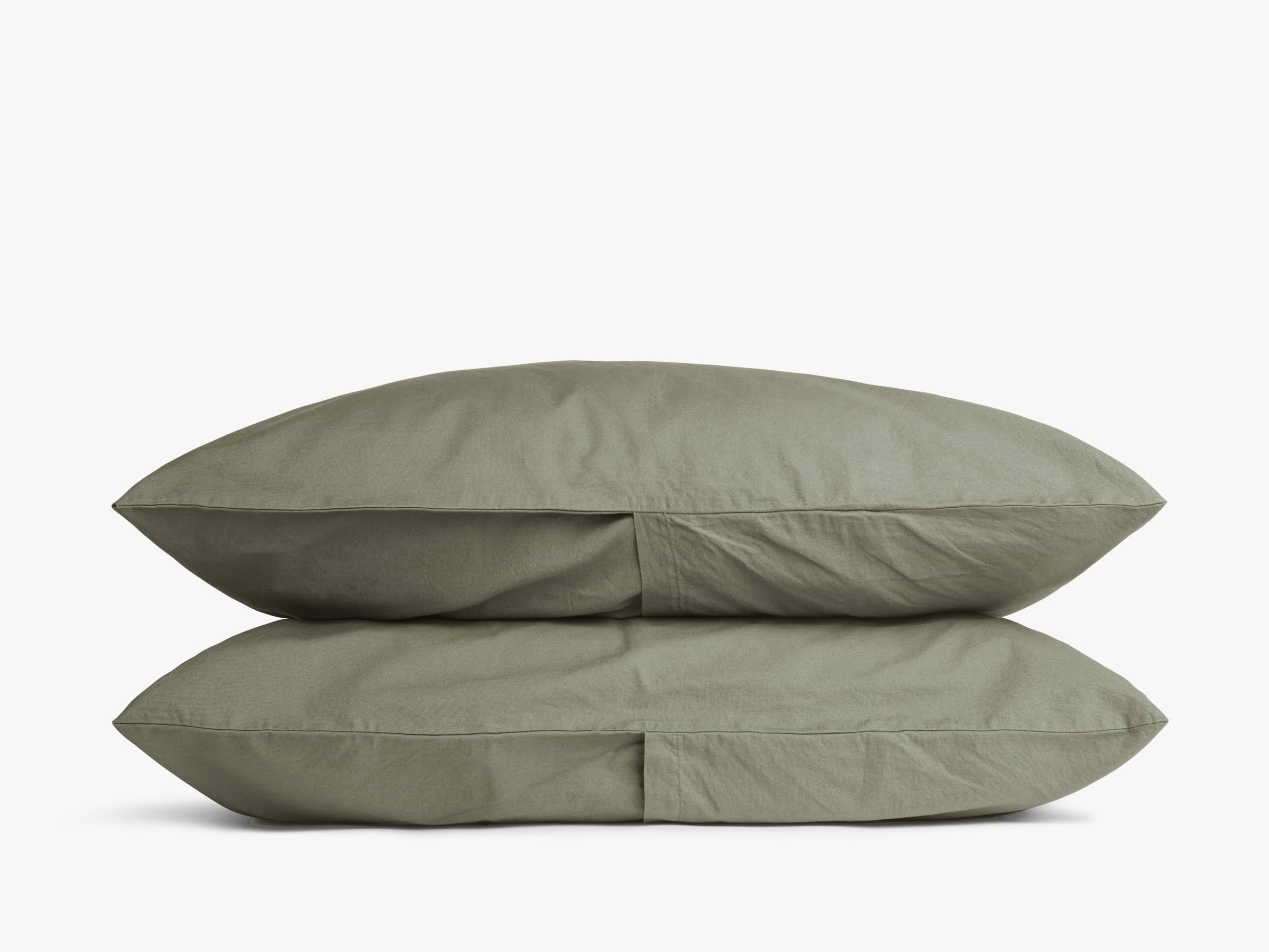cb09183fcce4db6531ca99c9a7430bb85dfad7806047c6fa23d5a1c80c77717f.jpg Parachute Percale Pillowcase, Set of 2 - Moss - Image 1