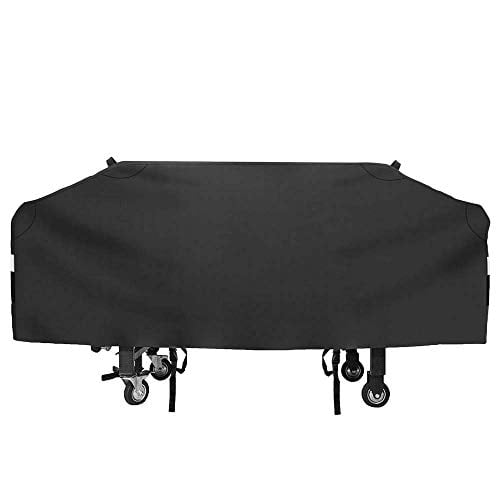 cb240a01443ff8da75d474b82aad0235b3c7452b4307fddd489ef6f411cff35a.jpg 36 Grill Griddle Cover for Blackstone Outdoor Cooking Flat Top Griddle Station. Camp Chef Flat Top Grill and Most 4 Burner Flat Top Grill Griddle. 600D Heavy Duty Cover with Support Pole - Image 1