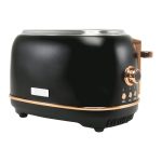 Haden Heritage 2-Slice Wide Slot Toaster ,Black/Copper