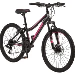 Mongoose 24 - In. Excursion Unisex Mountain Bike, Black, 21 Speeds