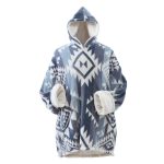 Coleman Blue Wearable Throw Blanket Hoodie