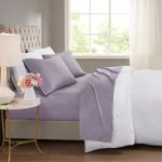Beautyrest 600 Thread Count Cooling Cotton Rich Sheet Set, Purple, Queen