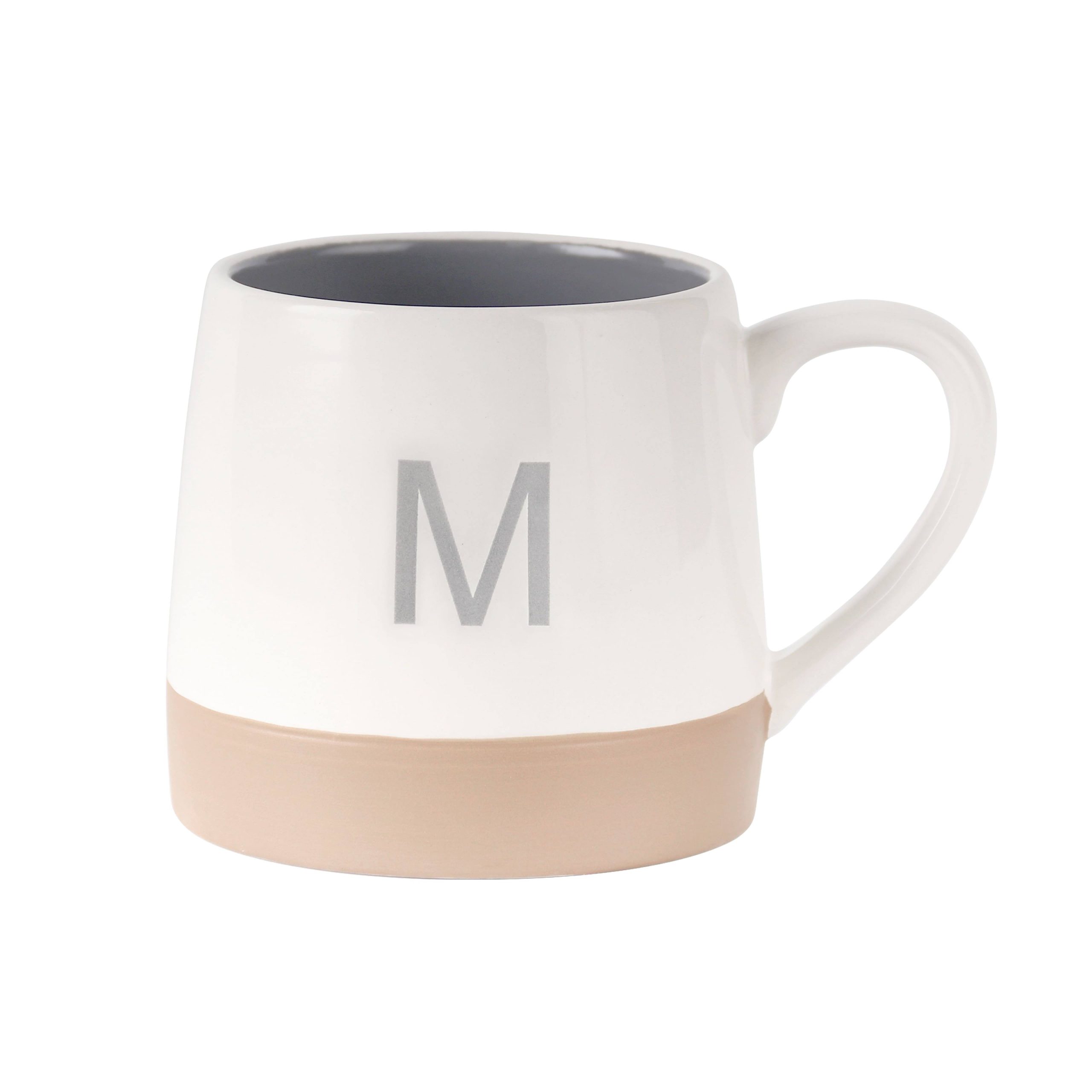 cbbee75221fe8bee1df42765ea9c7586066ae2331173fe1767d8f08ffff4f947.jpg Celebrate It Christmas Alphabet M Monogram Mug - Gray - 1 Each - Image 1