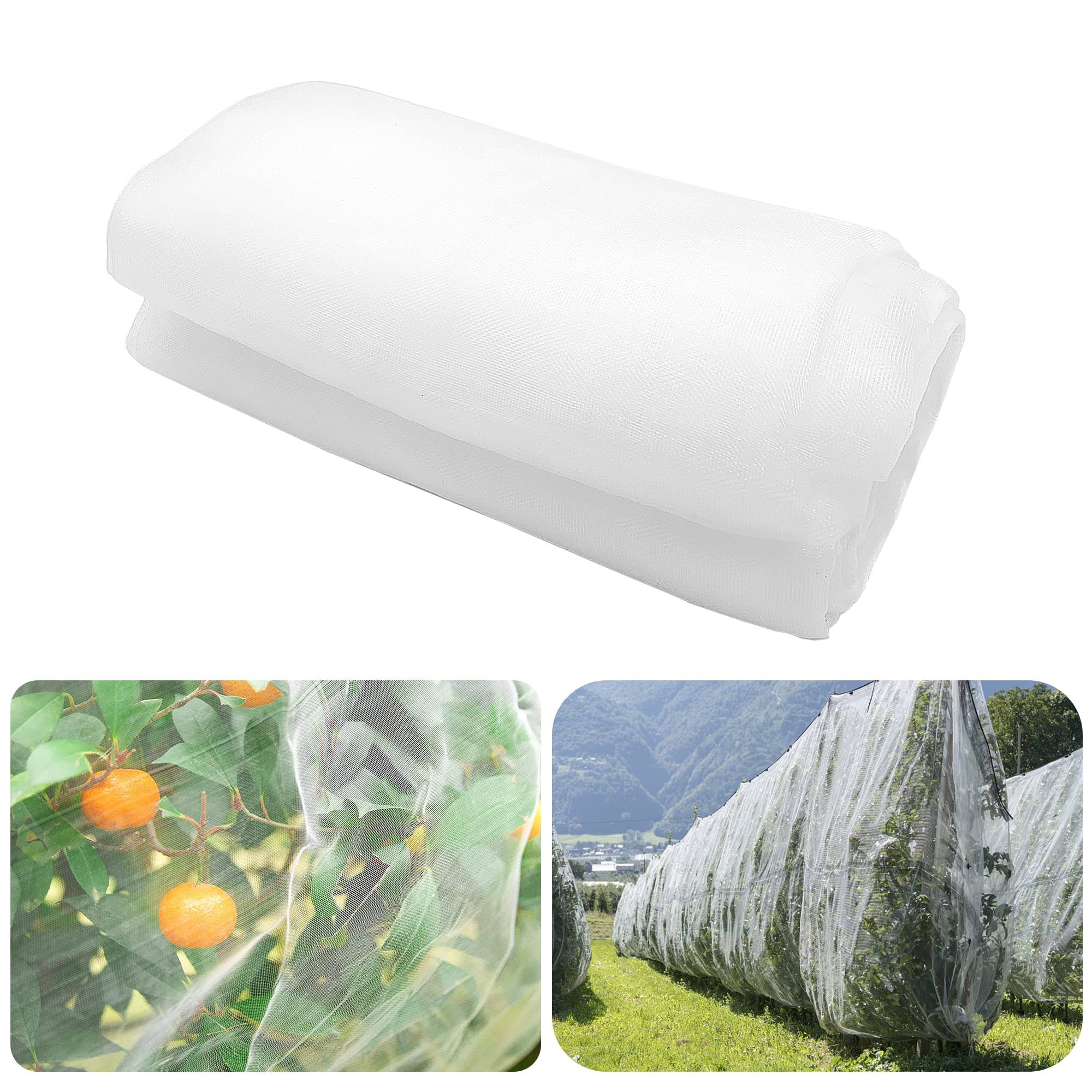 cbc42bbf2b0c0dfd0f2cd9570f5cfff28c0defbe3e421163e4685c59dece2483.jpg Alpurple Insect Bird Barrier Netting Mesh-10 x 15 Feet Garden Bug Netting Plant Cover for Protect Plant Fruits Flower from Insect Bird Eating - Image 1