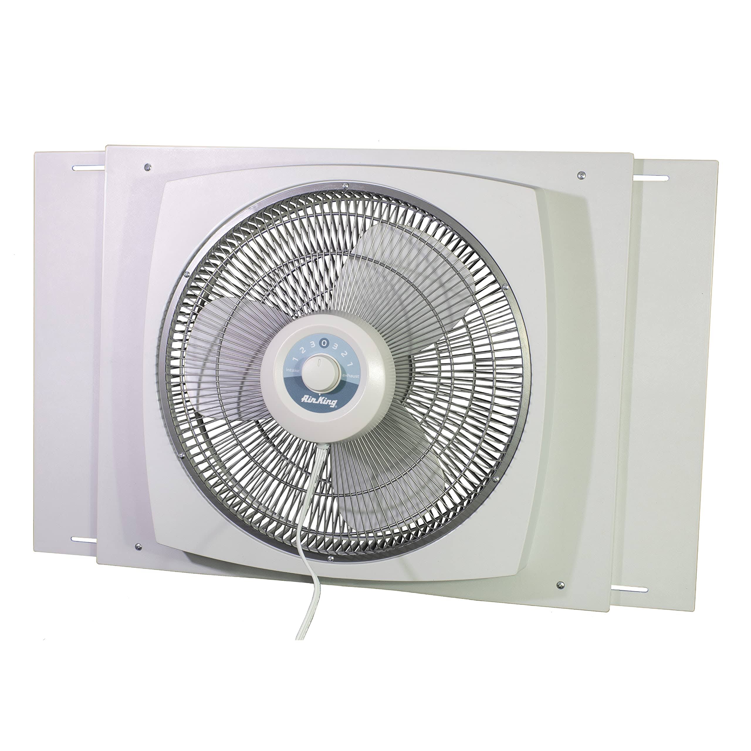 cbcfb0a2124391cfd4e866850ad3e0b18676086a6856fb372d8e5e18ead36038.jpg Air King 9155 16 in. Window Fan - Image 1