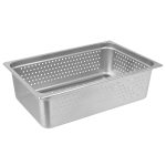 Choice Full Size 6" Deep Anti-Jam Perforated Stainless Steel Steam Table / Hotel Pan - 24 Gauge 4070063