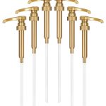 Torani Syrup Pump 6-Pack Gold, Coffee Syrup Pump Dispenser