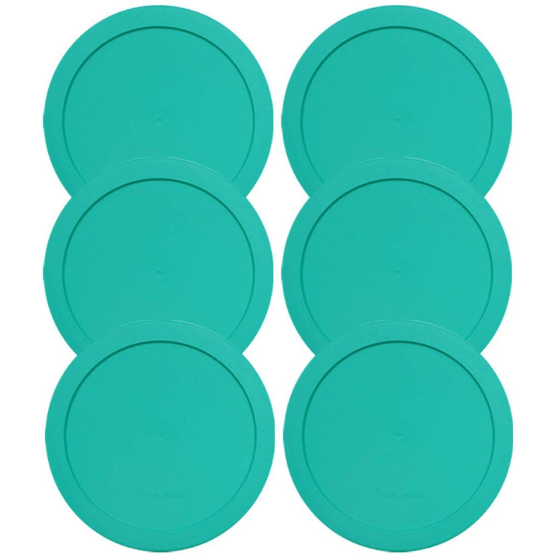 cc00d8d1c297972e5309c46a7aaf589907b0566c87a511b51d20550642d7bed4.jpg Lids for Pyrex and Anchor Round Glass Containers (4-Cups, Green-6PK) - Image 1