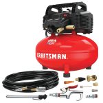 Craftsman Air Compressor, 6 Gallon, Pancake, Oil-Free with 13 Piece Accessory Kit