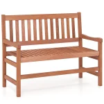 Tangkula 44 Inch Wood Outdoor Garden Bench