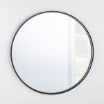 34" Round Decorative Wall Mirror Black - Threshold Designed with Studio McGee