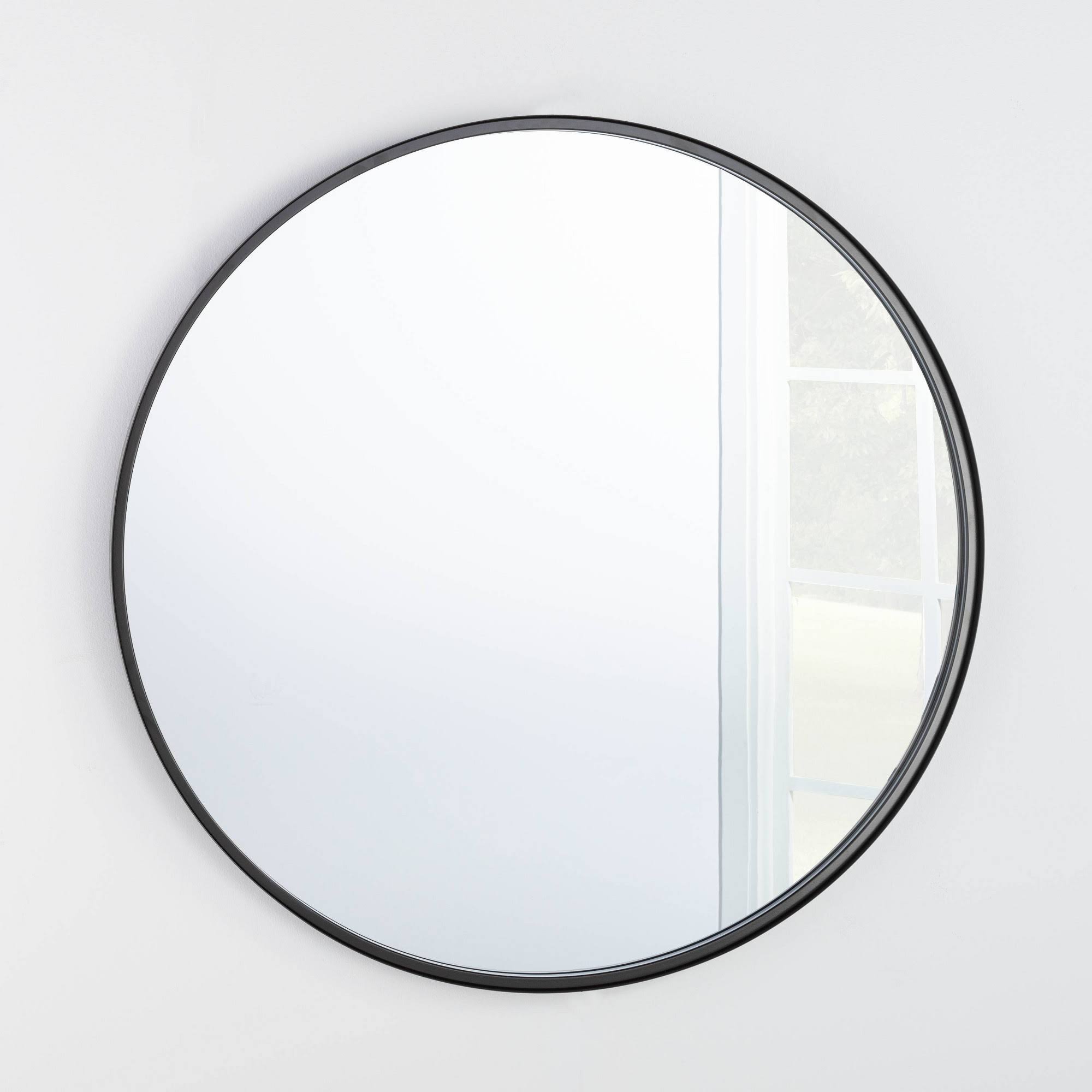 cc428a2efe00ce1d1b73426e0dc68a0d84ebf80d6d9d47712266e6fc41aec402.jpg 34" Round Decorative Wall Mirror Black - Threshold Designed with Studio McGee - Image 1