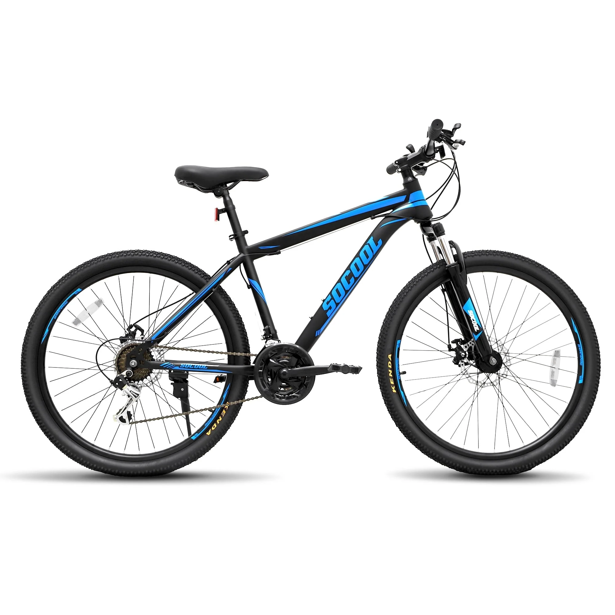 cc7214385b630ab022617a05e06c389838965f81bbb1f7c55b55b13f089ebef9.webp Mountain Bike, 26 - Inch Wheels, Teen Boys, Girls - Black & Blue - Image 1