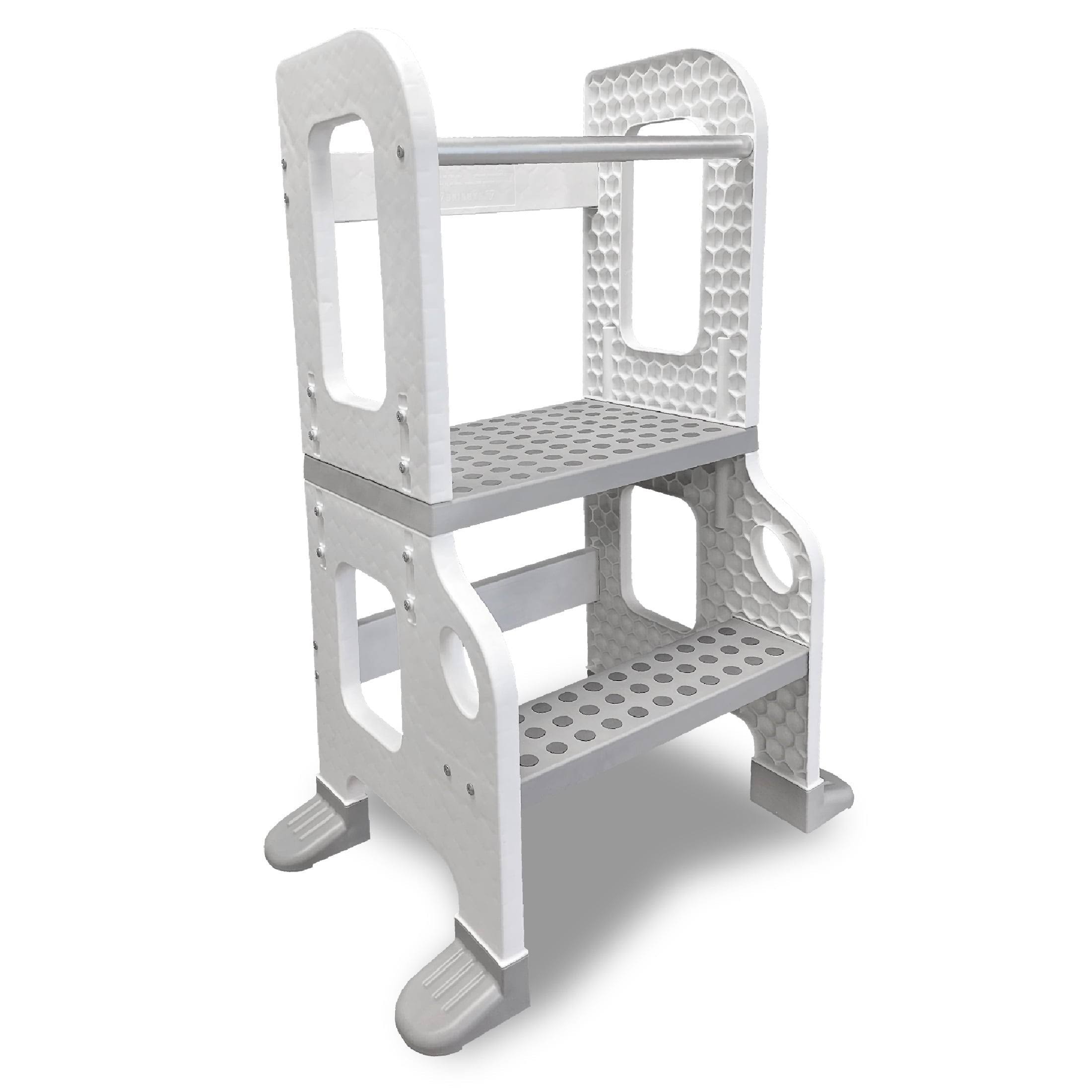 cc753bbad07f7a92996ffe33cbf5305bed8f76dc730c5e9fe9466520c0be57dc.jpg Core Pacific Kitchen Buddy 2-in-1 Stool for Ages 1-3 Safe Up to 100 lb - Image 1