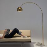 Brightech Olivia LED Floor Lamp - Brass.