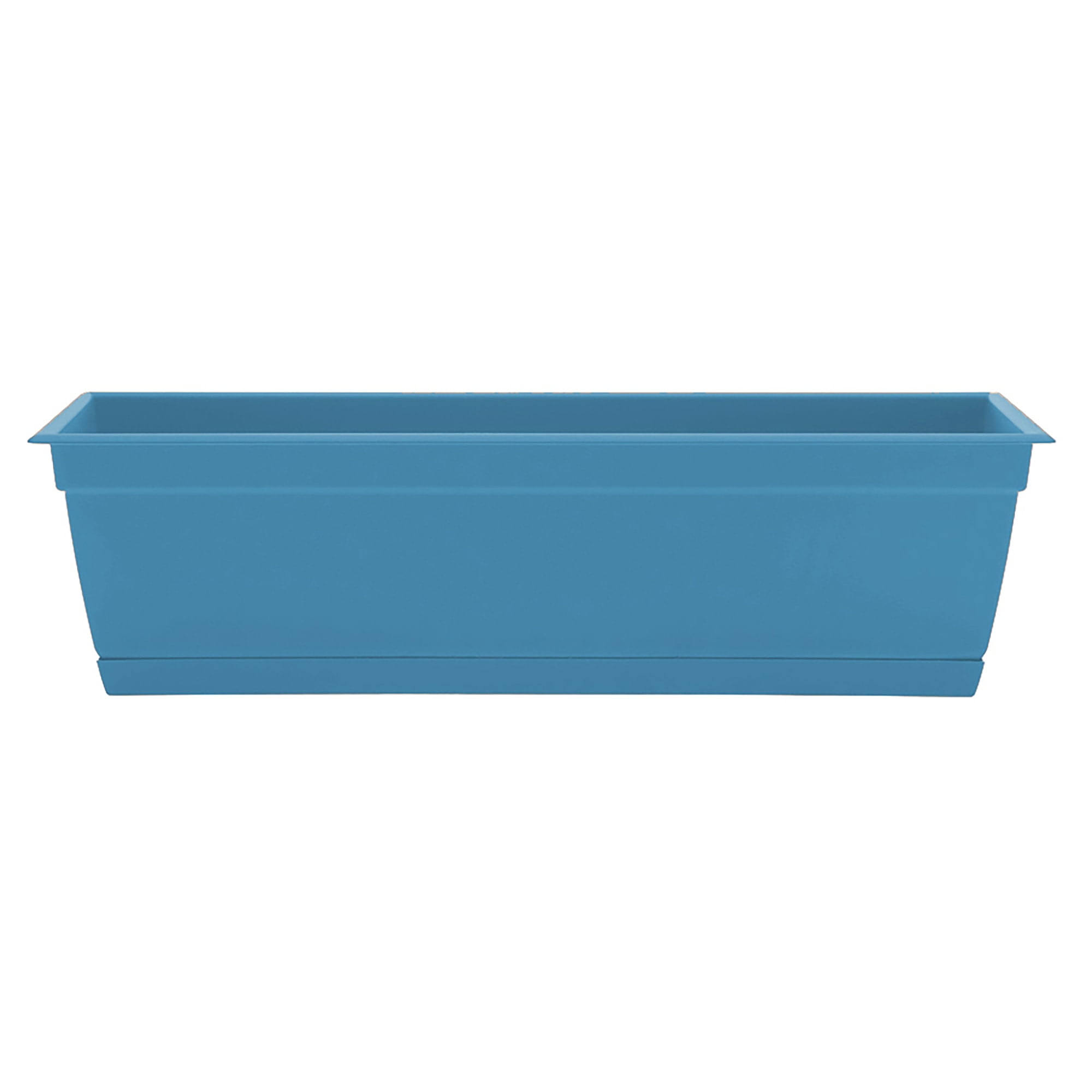 cc9783241e09ea127101fd9d55cde79e3501095a52b08fc0fd450a2e01bb68e3.jpg Bloem Dayton 24 in. Plastic Window Box Planter, Ocean Blue - Image 1