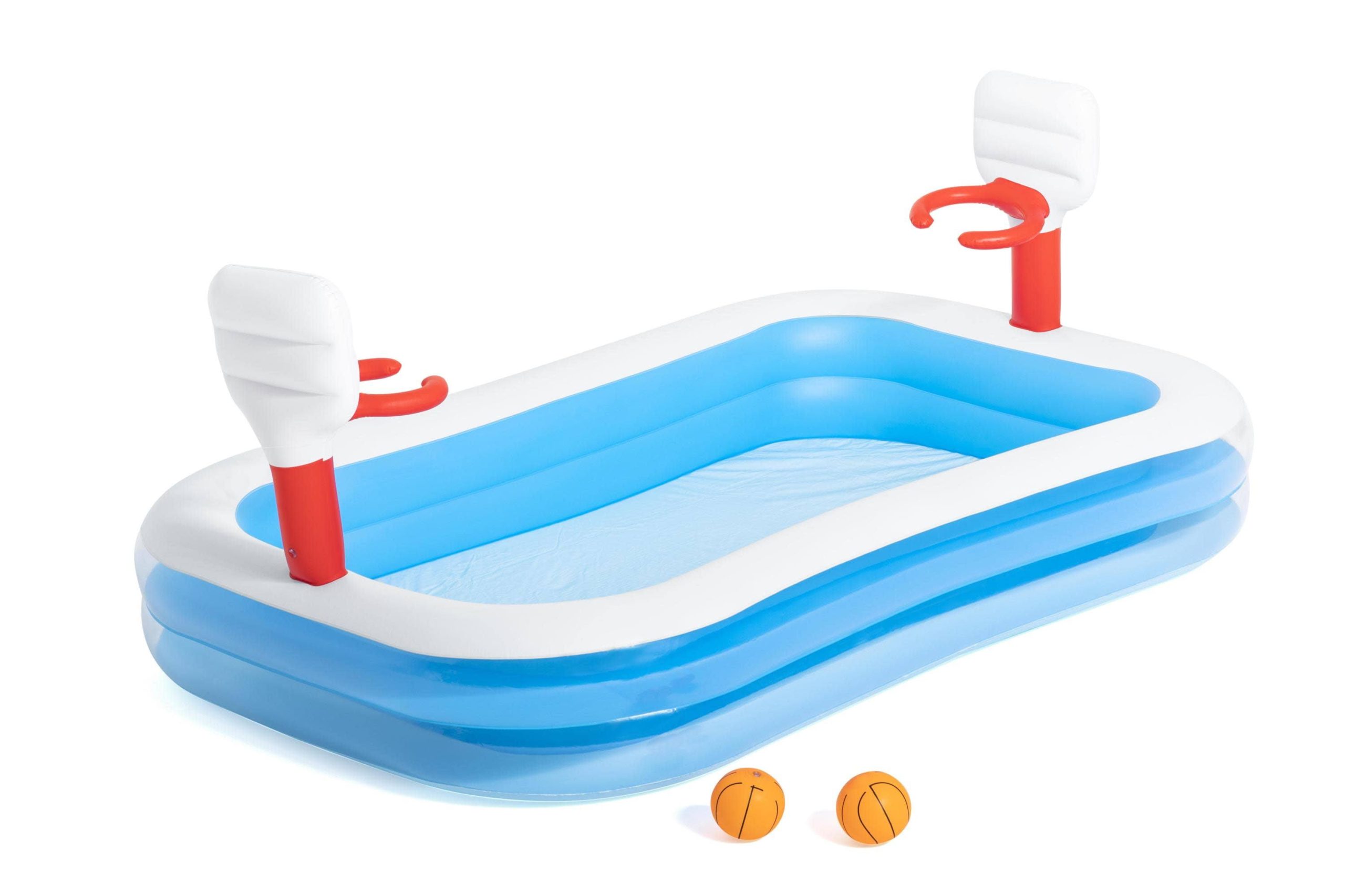 cc9e133b56aaae4f3da95b7c95f3d2fcf26a7925270c6b692db1121111820873.jpg H2OGO! 99" x 66" Inflatable Rectangle Kiddie Pool - Image 1