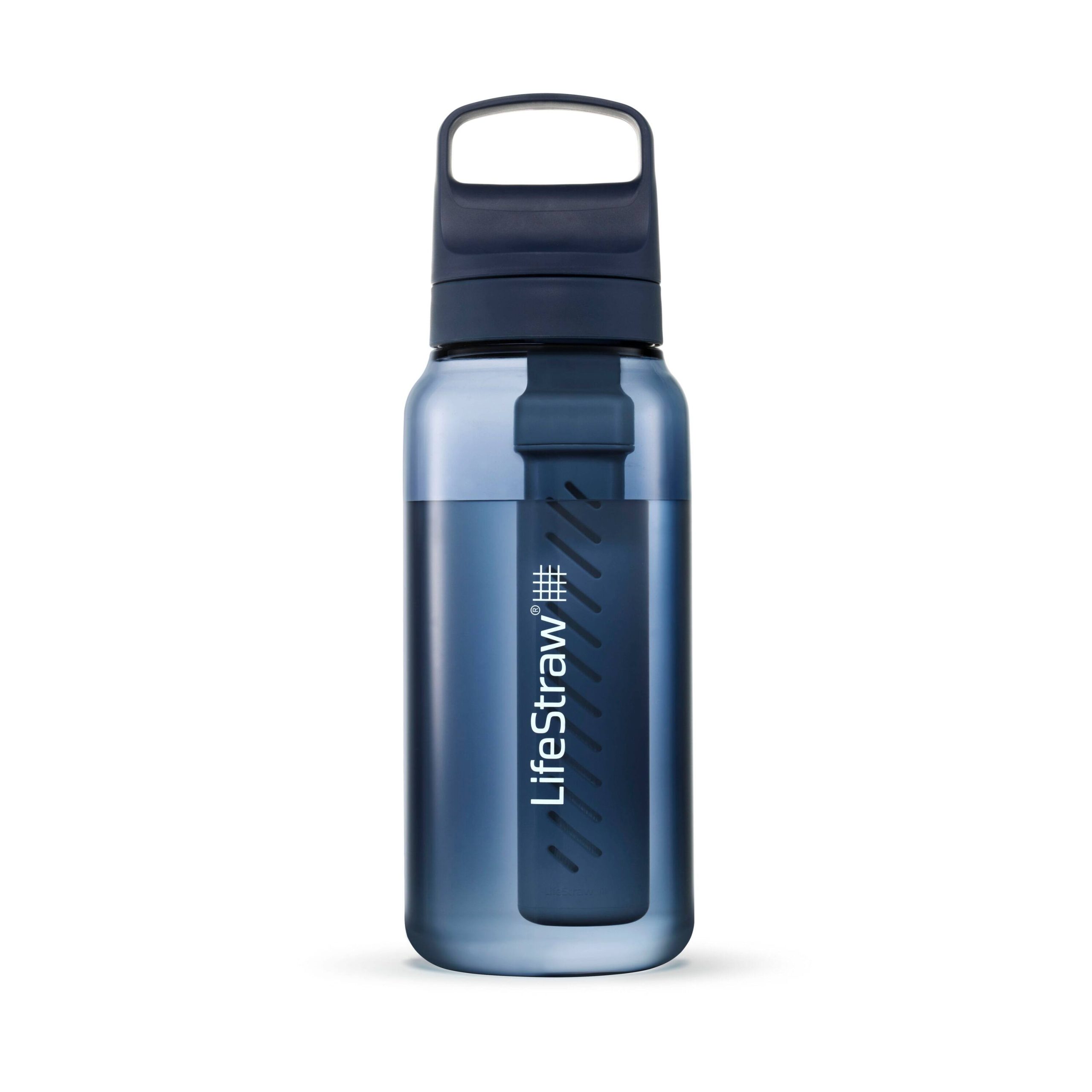 cca092ec6b159035b534b20a35cc3445912c1a2bd74a21be0f9f27ef33b56576.jpg LifeStraw Go Water Bottle with Filter, Aegean Sea / 1Liter - Image 1