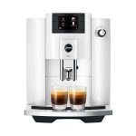 Jura E6 Automatic Coffee Machine - Piano White