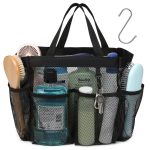 F-Color Mesh Shower Caddy Portable, Upgrade Deeper 7 Pockets Basket Bag Tote for College Dorm Room Toiletry Bathroom Essentials Gym Camp Quick Dry 2