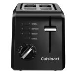 Cuisinart Compact CPT-122 2-Slice Toaster - Black