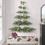 Christmas Tree Wall Decoration, Mini Christmas Tree Wall Hanging, Wall Hanging Christmas Tree with Bells,Wall Christmas Tree Hanging Decorations for
