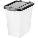 Frisco Airtight Food Storage Container, Clear/Black, 12.75-qt