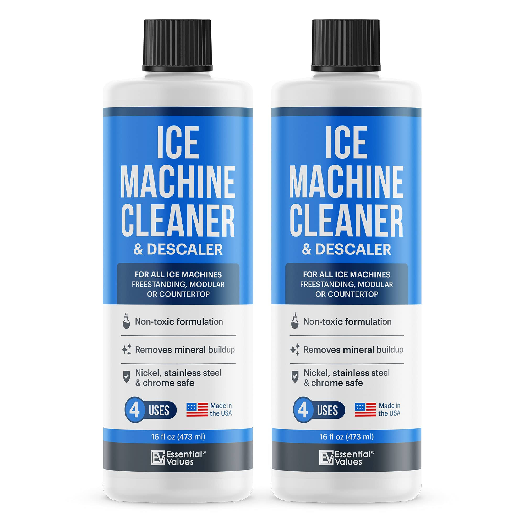 cd28abeddc8fcc3aaa4f475b91bff1350cef9242d8c6583c1f818469ad6b7204.jpg 2-Pack Ice Machine Cleaner and Descaler 16 fl oz, Nickel Safe Descaler | Ice Maker Cleaner Compatible with All Major Brands (Scotsman, KitchenAid, - Image 1