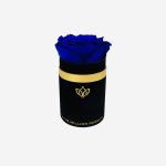 Single Black Suede Box | Royal Blue Rose | 1 Rose | The Million Roses | Luxury Preserved Roses | Flower Delivery
