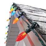 Noma Quick Clip C9 LED Christmas String Lights, 66.8 Foot, 100 Multicolor Bulbs