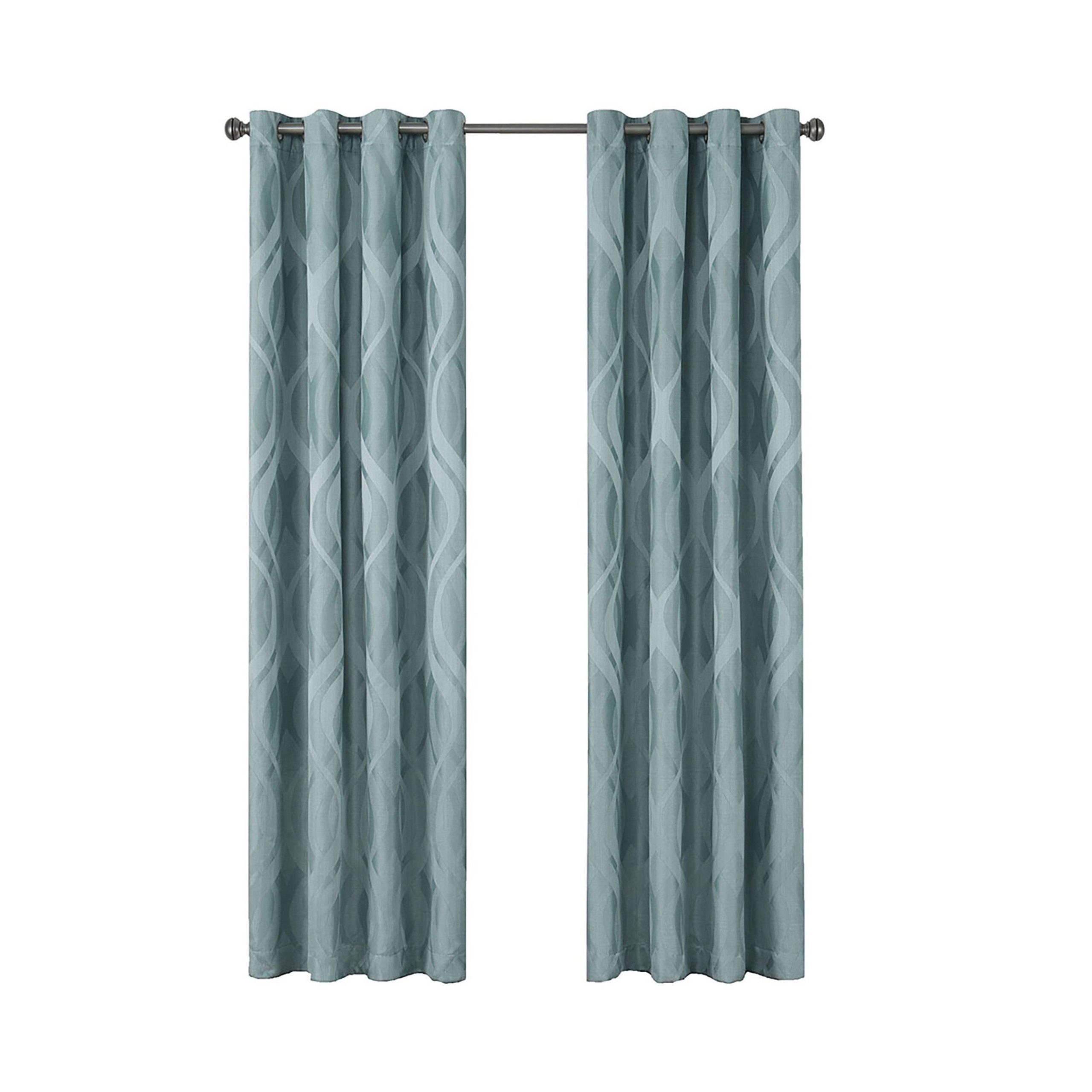 cd637eea888f9c7ec5c3edfeffc2d9da12f0d45b2b8a735a8a67570de2344d84.jpg Eclipse Caprese Blackout Window Curtain - 108 Inches - Spa - Image 1