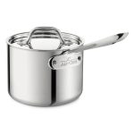 All-Clad 4202 Stainless Steel Sauce Pan with Lid Cookware, 2-Quart, Silver