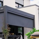 PERGOLUX Screen - Height Adjustable Sun & Privacy Screen for Pergola Anthracite / 13'