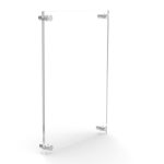 FixtureDisplays 2 Sheets Acrylic per Set Clear Sign Name Holder Plexiglass 11x17 17x11 Wallmount Poster Frame Standoff 119884-11*17