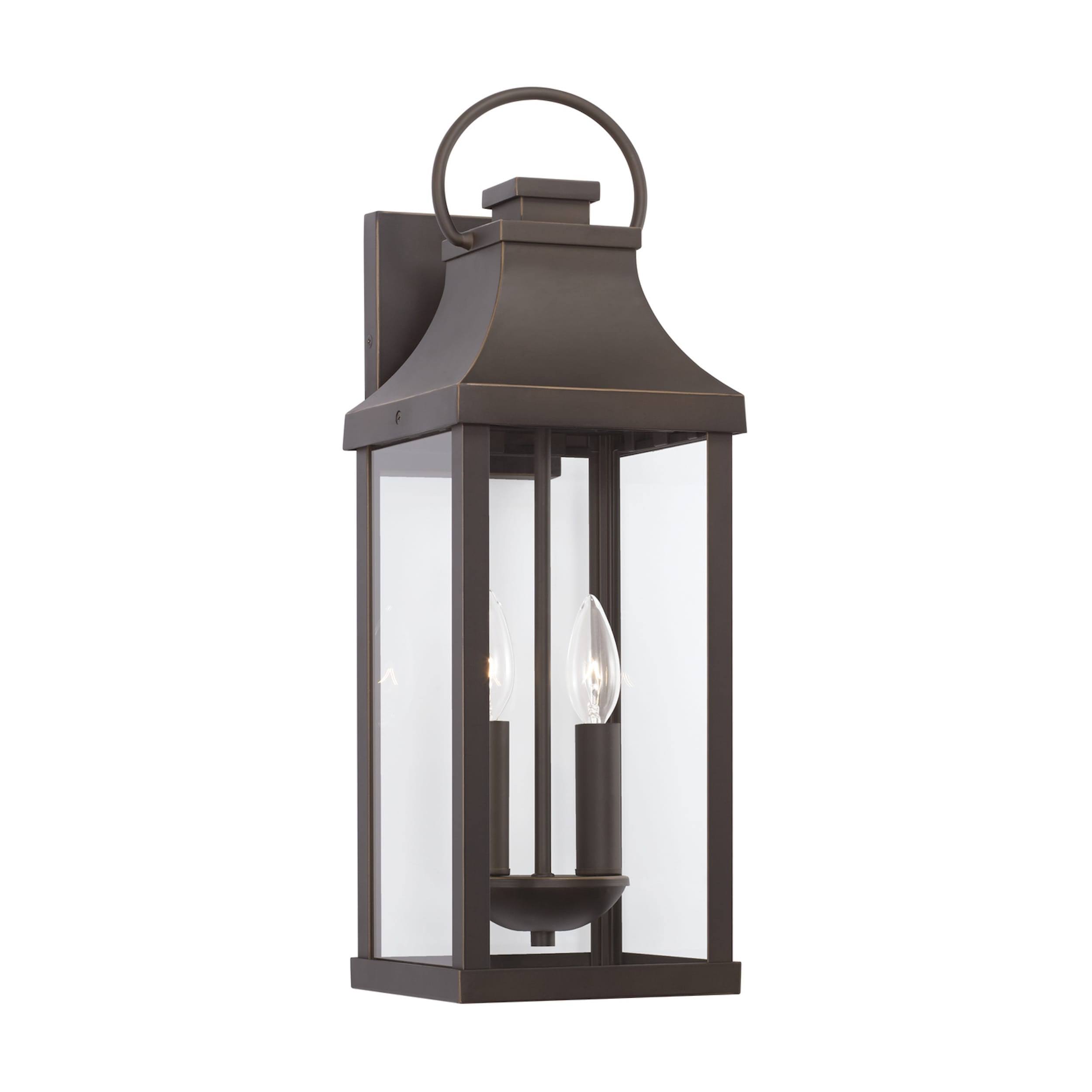 cd8b5e26c21ba438efe072d4df34124b3b4227a62f8436b29d2a16b20fe70b64.jpg Capital Lighting 946421OZ Bradford 2 Light Outdoor Wall Lantern Oiled Bronze - Image 1