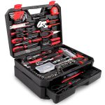KingTool 325 Piece Home Repair Tool Kit, General Home/Auto Repair Tool Set, Toolbox Storage Case with Drawer, General Household Tool Kit - Perfect