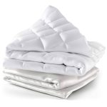 Cosy House Collection Weighted Blanket & 100% Bamboo Removable Cover, Size: 60 x 80 - 15 lbs, White