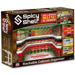 As Seen on TV 2-Pack Spicy Shelf Stackable Cabinet Organizers, White