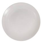 Royal Norfolk Ceramic White Solid Glaze Dinner Plate, 10.5-in.