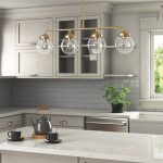 BRAX 4 - Light Kitchen Island Linear Pendant Latitude Run Finish: Brushed Gold