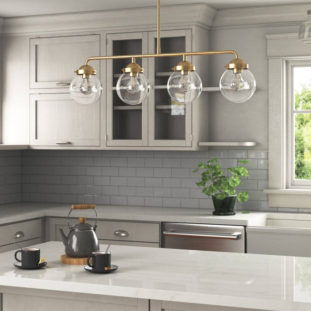 ce0d0278ba846f3a45bad9cf3c0efdd2afc460a166cb8429b30c47392b0285e3.jpg BRAX 4 - Light Kitchen Island Linear Pendant Latitude Run Finish: Brushed Gold - Image 1