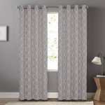 Sonoma Goods for Life 2-Pack Embroidered Dynasty Blackout Window Curtain Grey 50x84