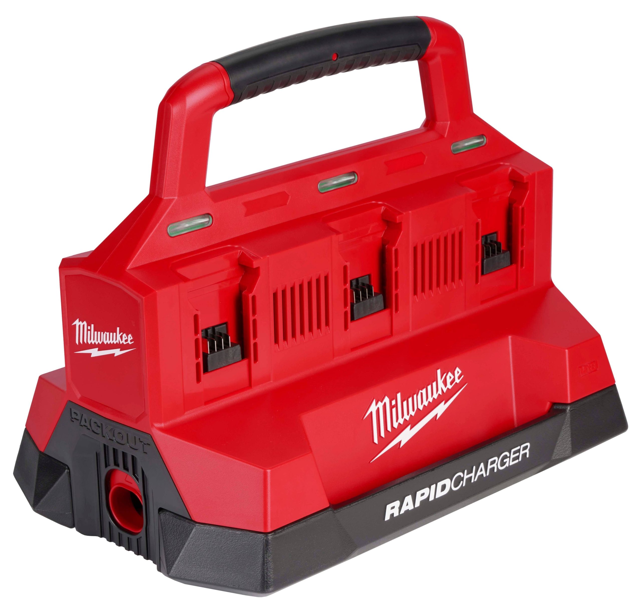 ce4ab2508ce450f566b37e2eeefe411c1ca58498908f930136c69f3457ff0886.jpg Milwaukee 48-59-1809 M18 PACKOUT Six Bay Rapid Charger - Image 1