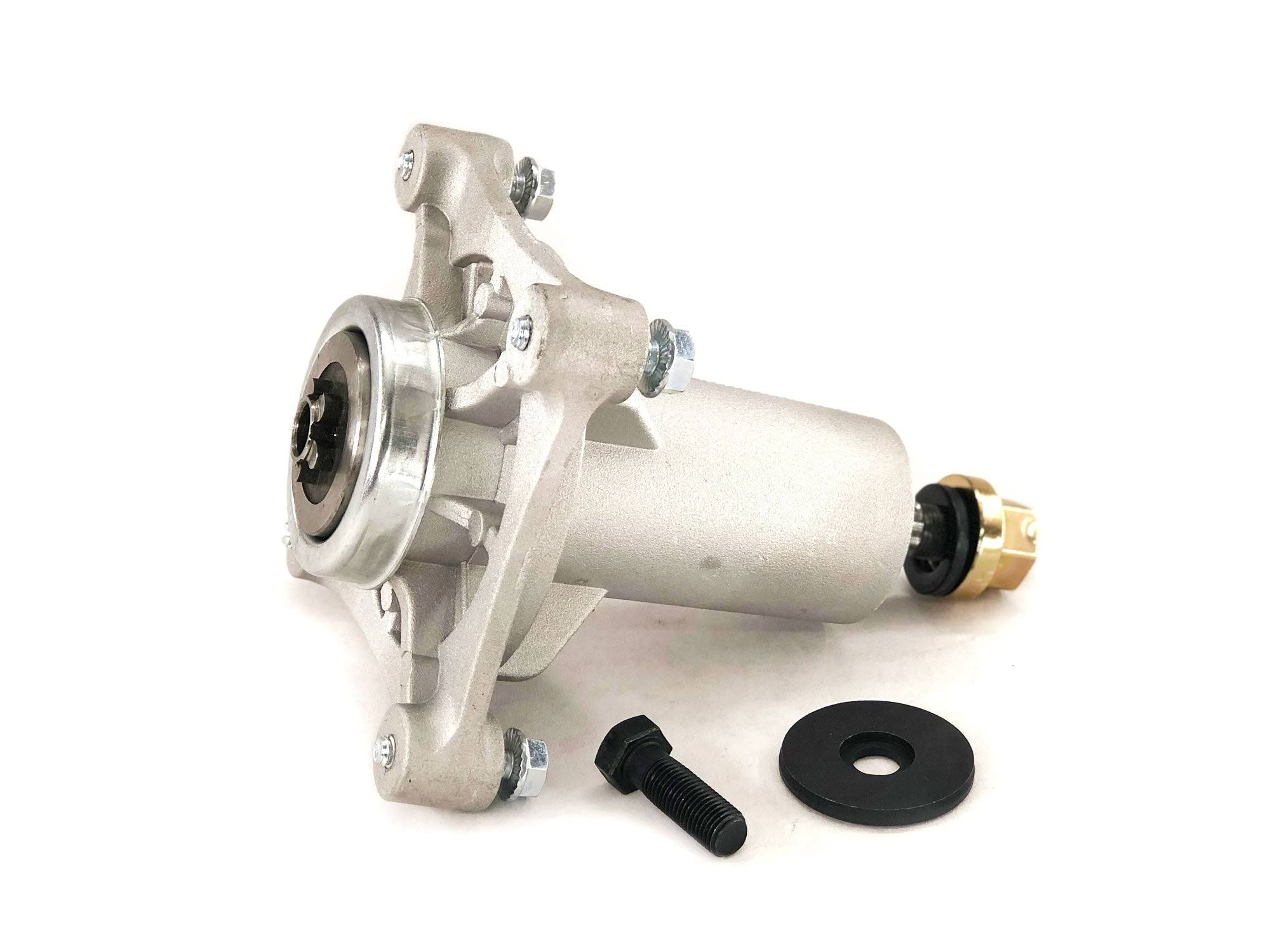 ce7b5b6bb9603db7456ee71d57d4a5807292a95cafd7e92a6c75263b9e44653d.jpg Husqvarna 48" 4 Bolt Mower Deck Spindle Assembly replaces 532187281 - Image 1