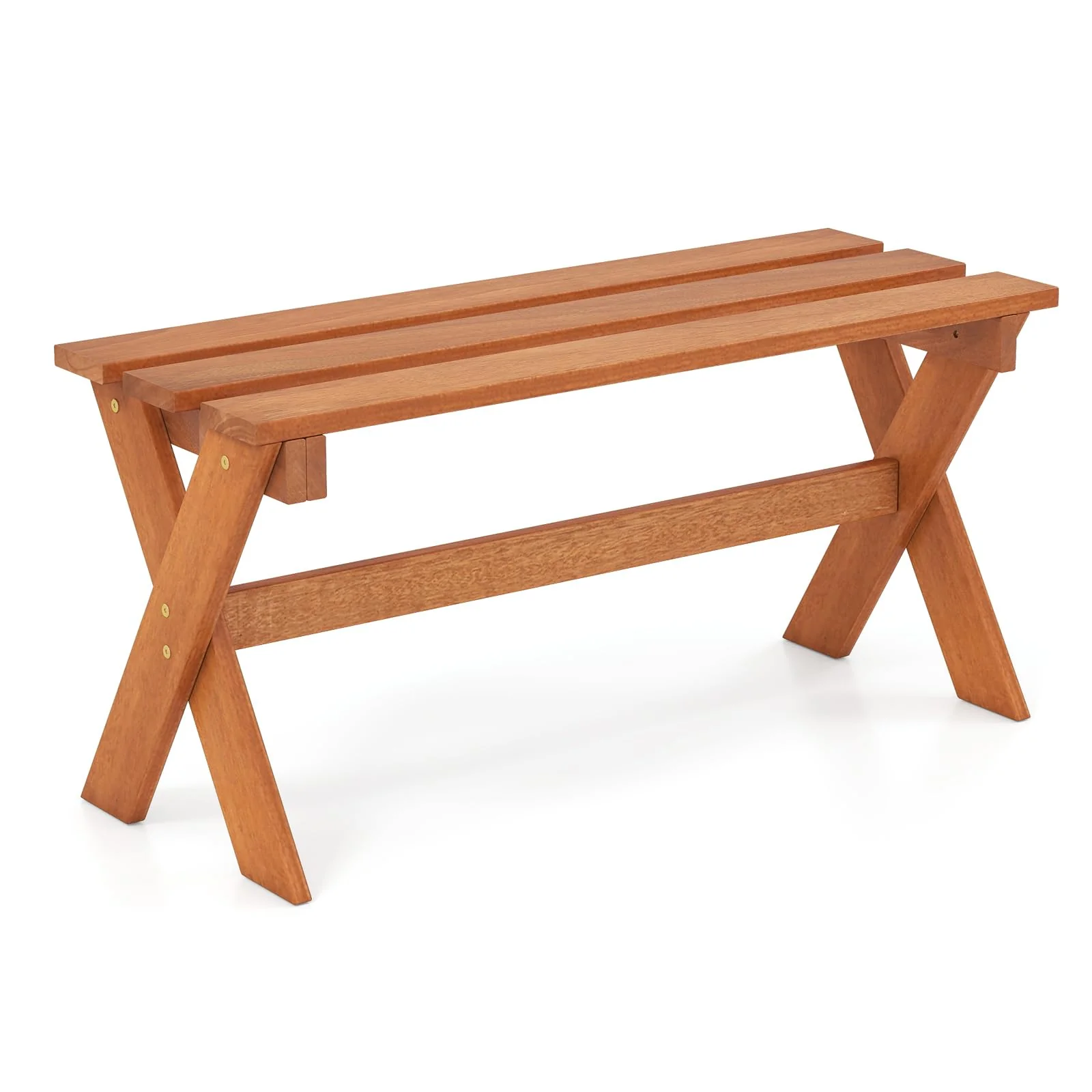 ce8bdd8c7cb692657998907d653a2dede7474c6643a517bc3575f2e4464672ca.webp Tangkula Outdoor Wood Bench Backless Patio Dining Bench(1/2) - Image 1