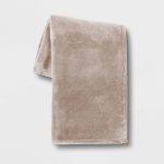 Threshold 50x70" Oversized PrimaLush Throw Blanket, Neutral (New Without Tags)