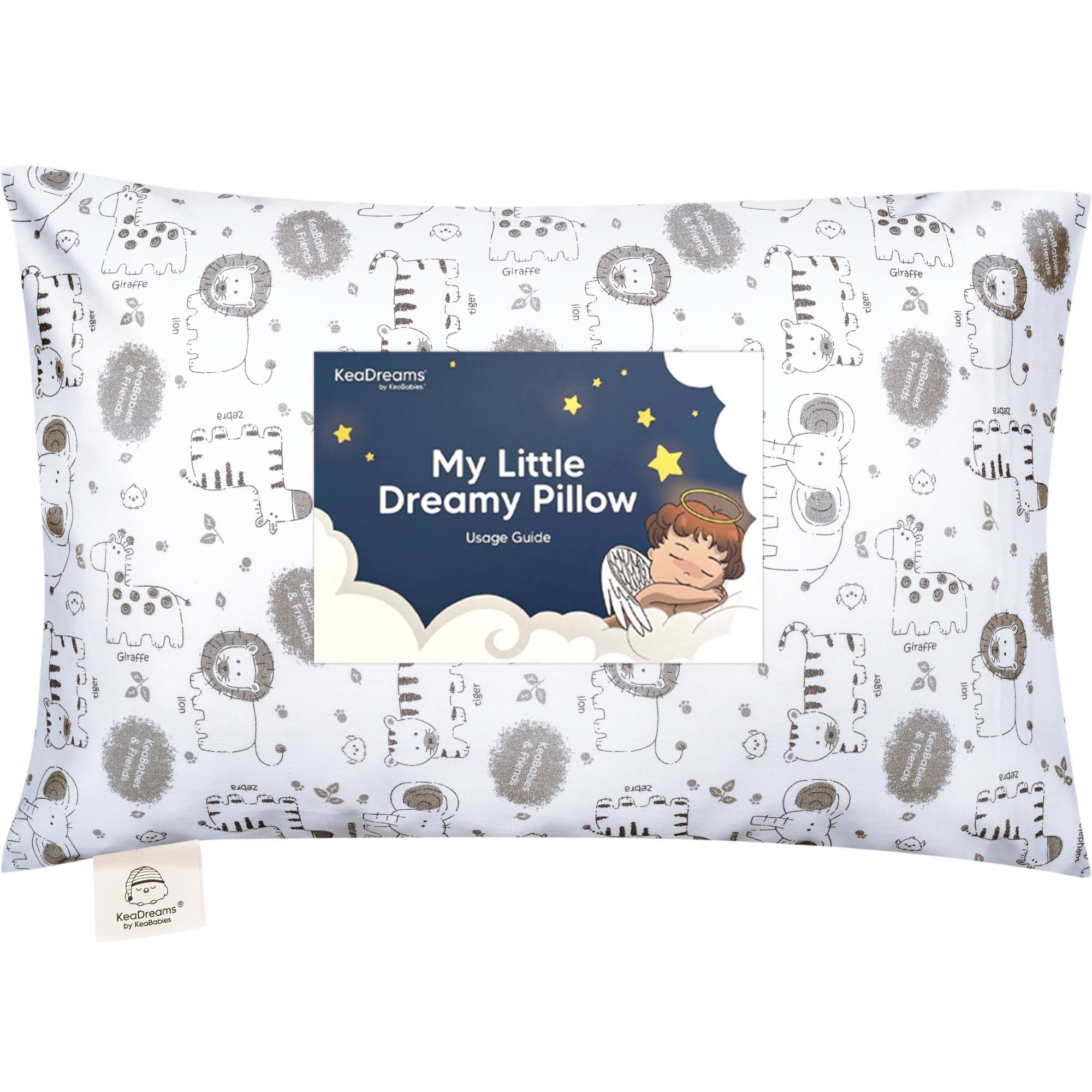 ceae2f6a2c2c36ae392ee3600636cde170ba68517d01f3d31db5c12318eedb0c.jpg Toddler Pillow with Pillowcase, KeaSafari by KeaBabies - Image 1