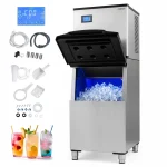 450 LBS/24H Commercial Split Ice Maker, Stainless Steel Ice Machine with 250 LBS Storage Bin, Self-Cleaning & Air Cooled for Restaurant Bar Cafe Hotel