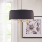 Presidio Chandelier Gold & Black | Hampton Hill