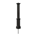 Mayne Signature Lamp Post & Mount - Black